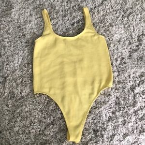NWT PacSun Yellow Bodysuit